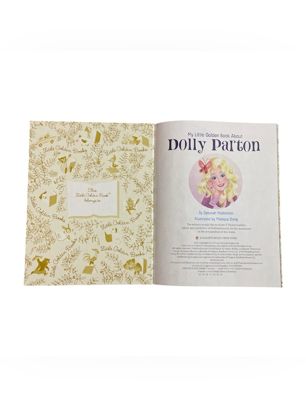 My Little Golden Book About Dolly Parton by Deborah Hopkinson Book 2021 - Picture 2 of 7